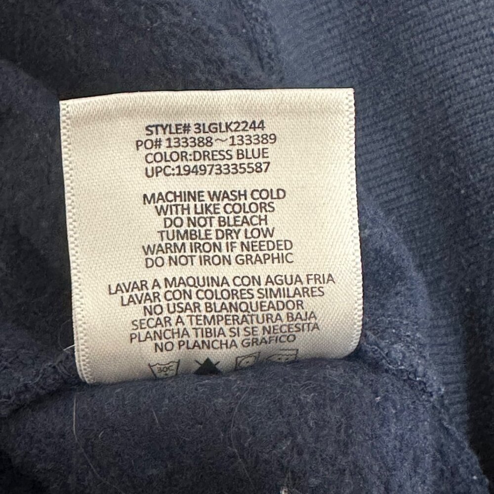 Levi Strauss Kids**XXL Navy Blue Hoodie Sweatshirt Athleisure Streetwear Preppy - Picture 7 of 10